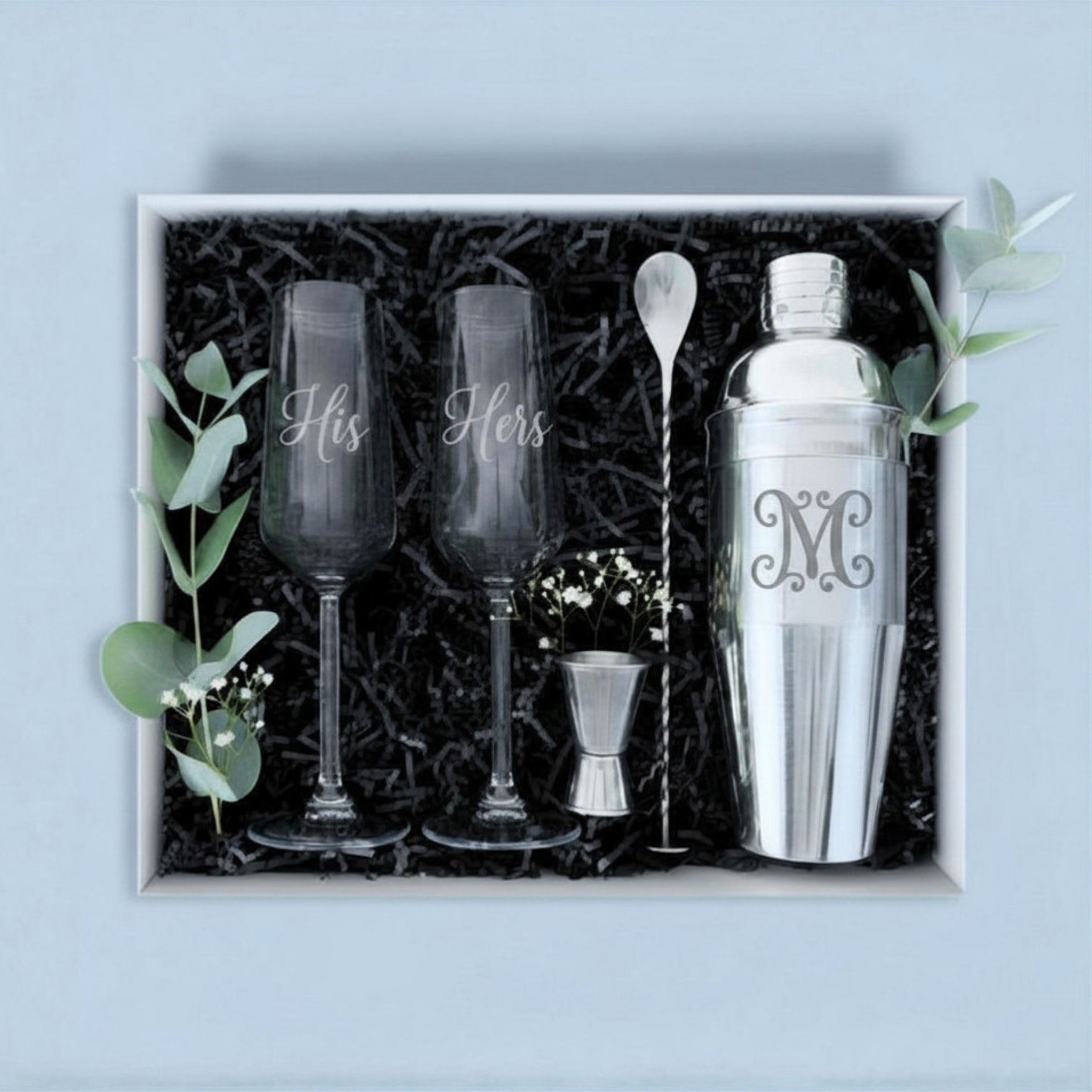 The Perfect Pair Gift Hamper - Champagne Glass