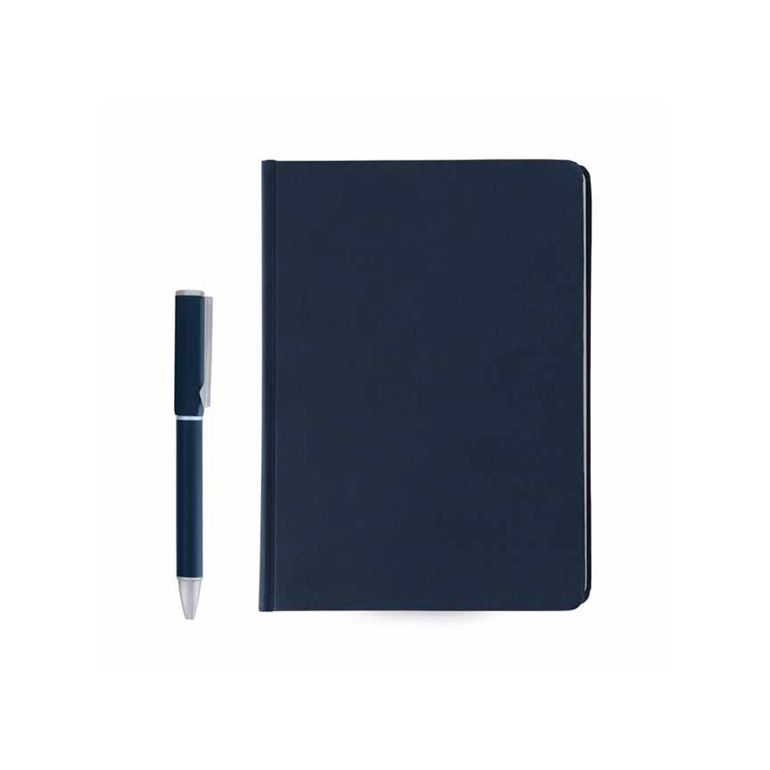 TOMAR - SANTHOME Set Of PU Thermo Notebook And Pen - Blue