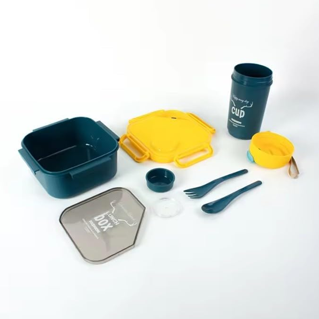 Portable Kids Lunch Box and Water Bottle Set