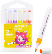 Acrylic Marker Pen Set – 24 Bright & Bold Paint Pens