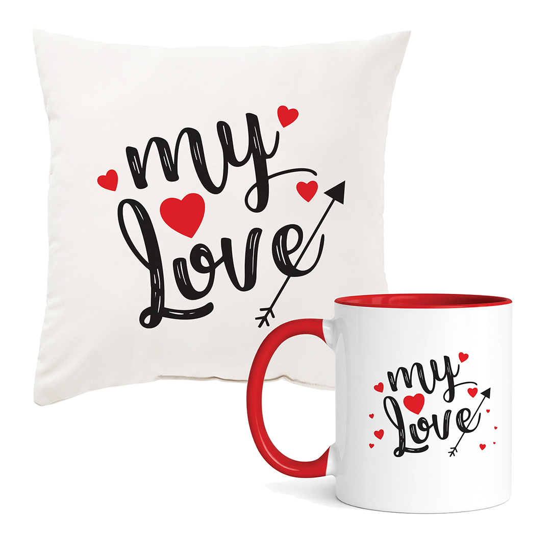 My Love - Drinking Mug & Cusion