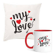 My Love - Drinking Mug & Cusion