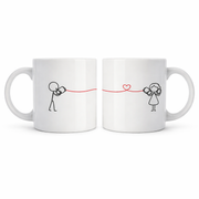 Couple Line Art Love - Drinking Mugs
