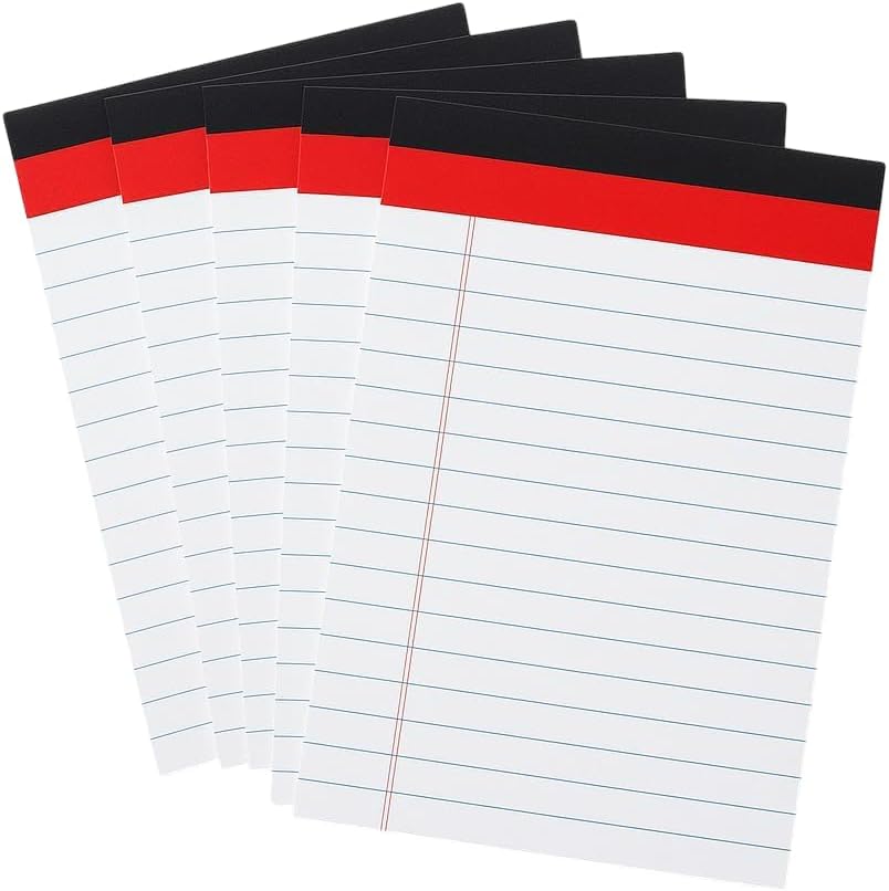 Legal A5 Notepad - 5 Pack