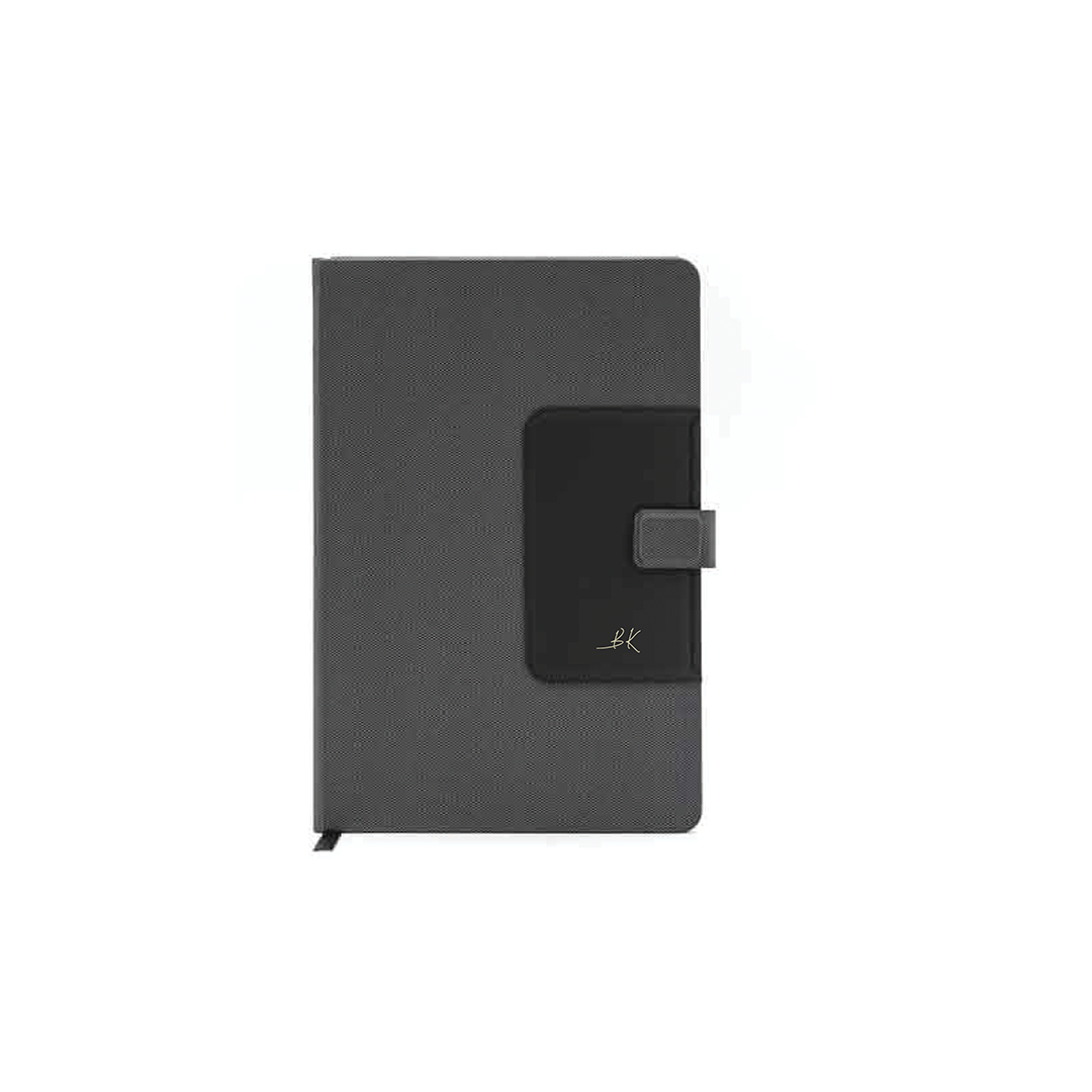 Personalised MANEZ - Santhome A5 Notebook with Phone Stand and Pen Holder