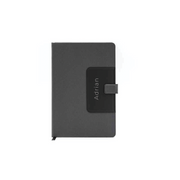 Personalised MANEZ - Santhome A5 Notebook with Phone Stand and Pen Holder