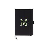 Personalised JURSI - Giftology A5 PU Notebook with Pen Loop - Black
