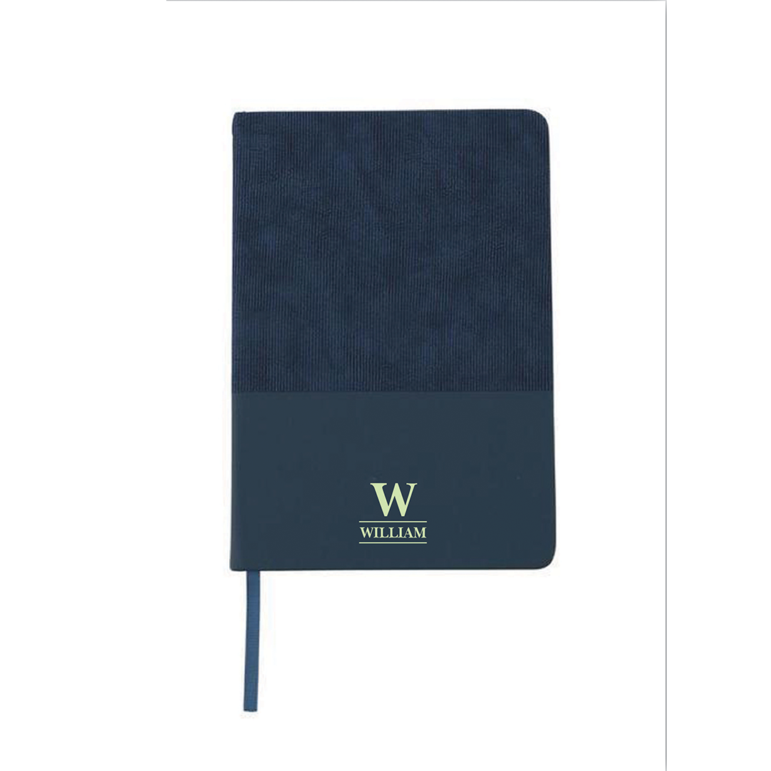 Personalised LYSS - Santhome® A5 Thermo PU Hard Cover Notebook - Blue