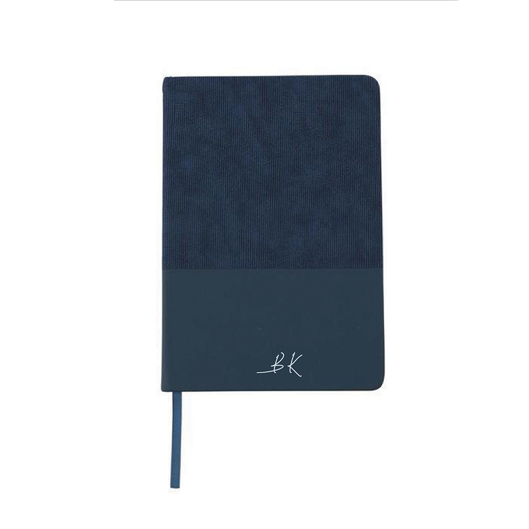 Personalised LYSS - Santhome® A5 Thermo PU Hard Cover Notebook - Blue