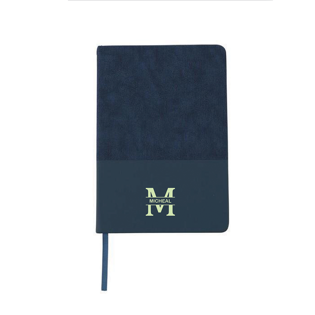 Personalised LYSS - Santhome® A5 Thermo PU Hard Cover Notebook - Blue