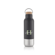 Personalised AVERSA - Hans Larsen RCS Recycled Stainless Steel Insulated Water Bottle - Black