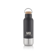 Personalised AVERSA - Hans Larsen RCS Recycled Stainless Steel Insulated Water Bottle - Black