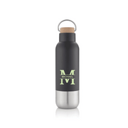 Personalised AVERSA - Hans Larsen RCS Recycled Stainless Steel Insulated Water Bottle - Black