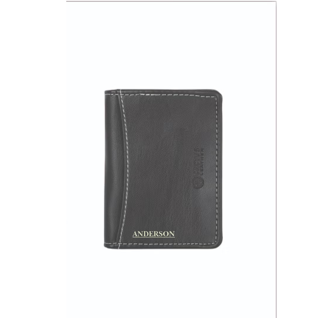 Personalised LANCY - eco-neutral® Cactus Leather Card Case