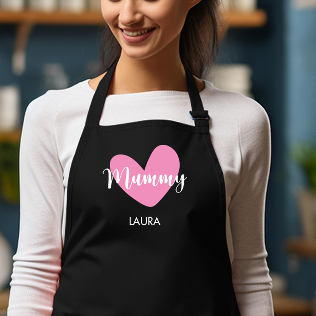 Customisable Mummy Apron - Mother's Day Themed Apron for Baking and Cooking