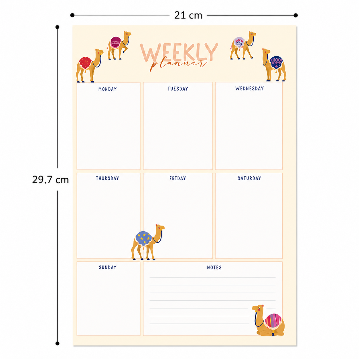 Share The Love UAE Weekly Planner | 21 × 29.7 cm