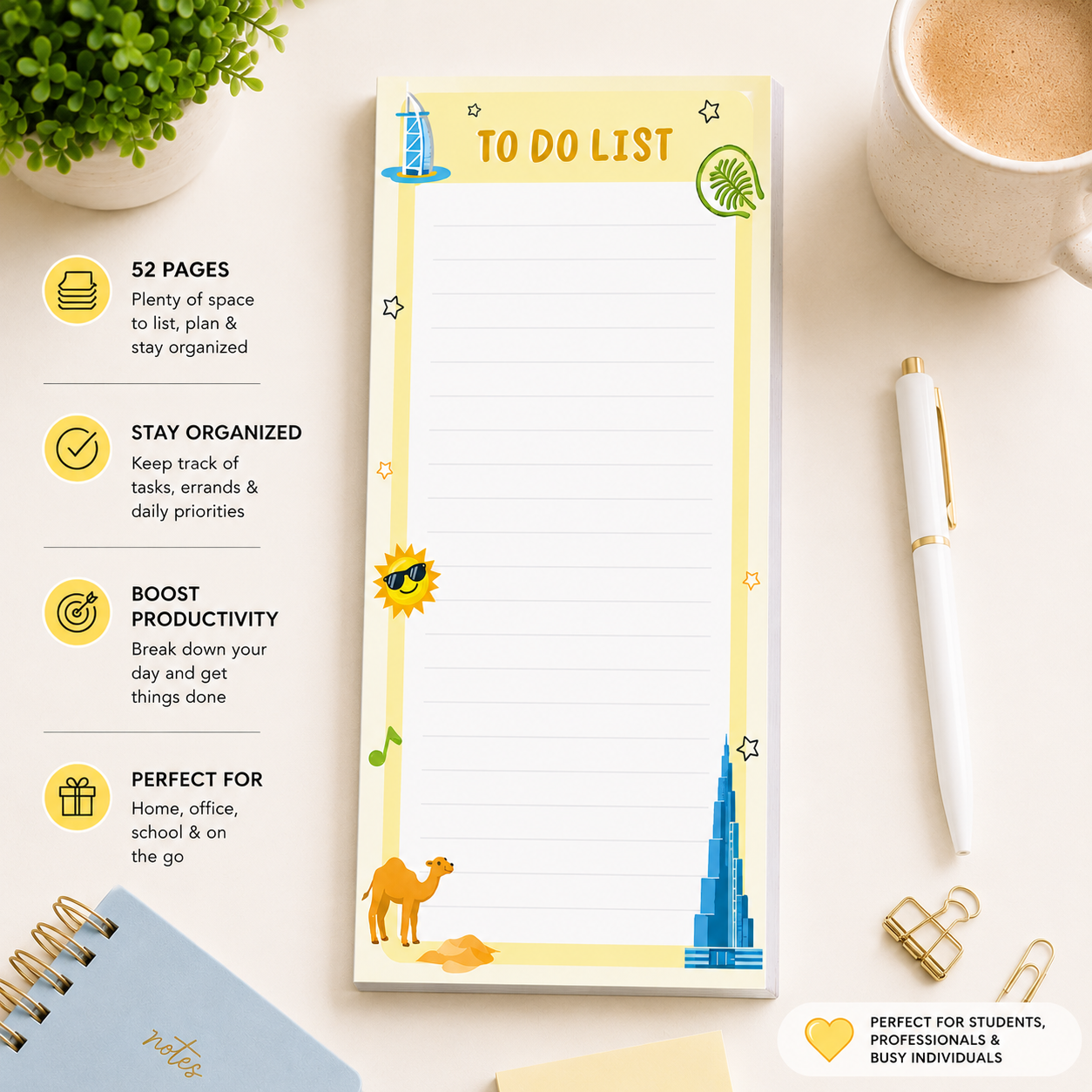 Share The Love To Do List Pad | 10.5 × 22 cm