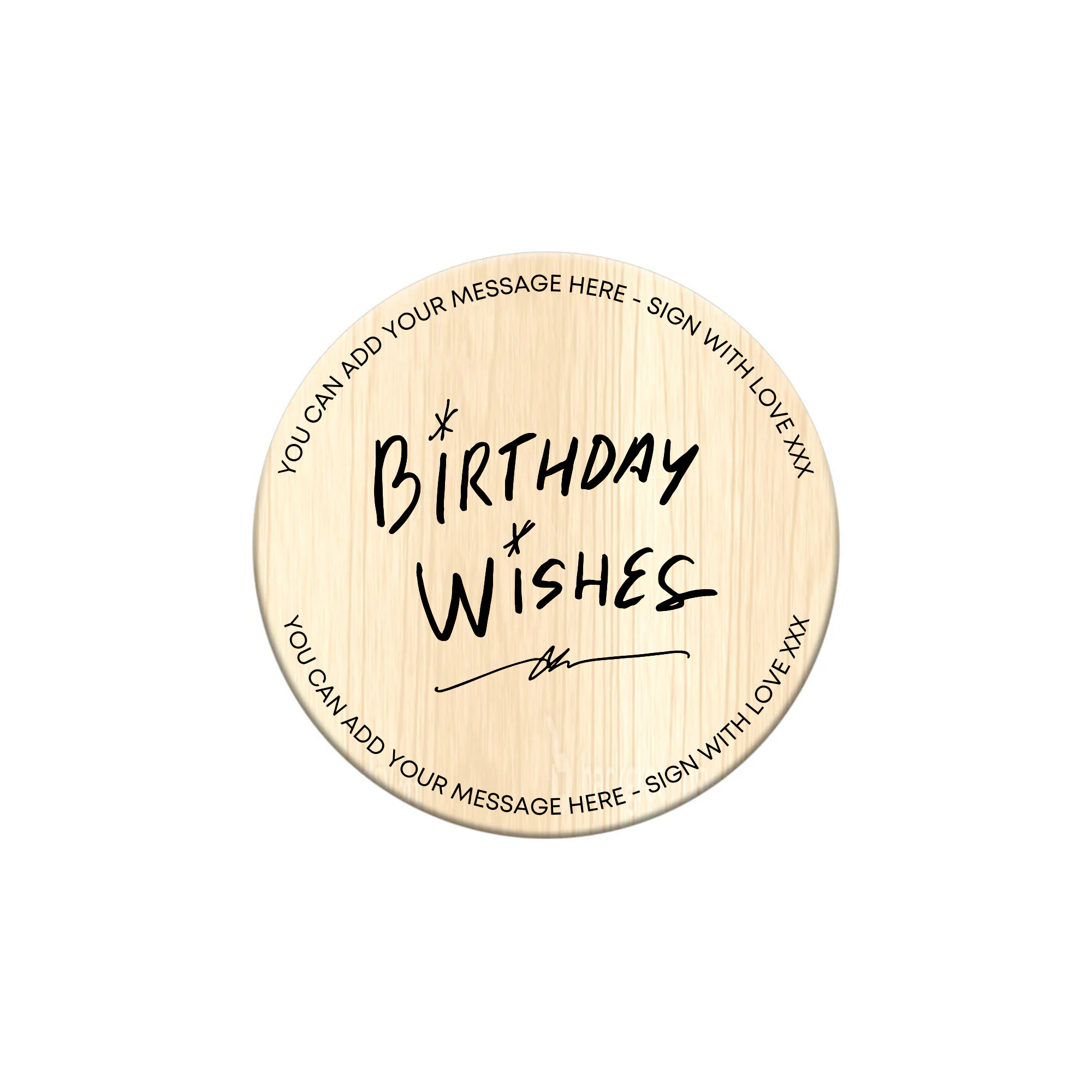 Personalised Wood Coaster