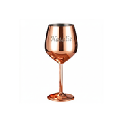 Personalised SS Wine Glass - Rose Gold