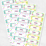 Sweet Nature Name Labels – Personalized Stickers with Cute Themes