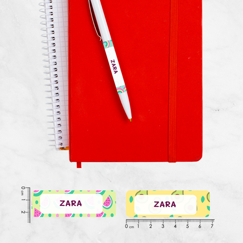 Sweet Nature Name Labels – Personalized Stickers with Cute Themes