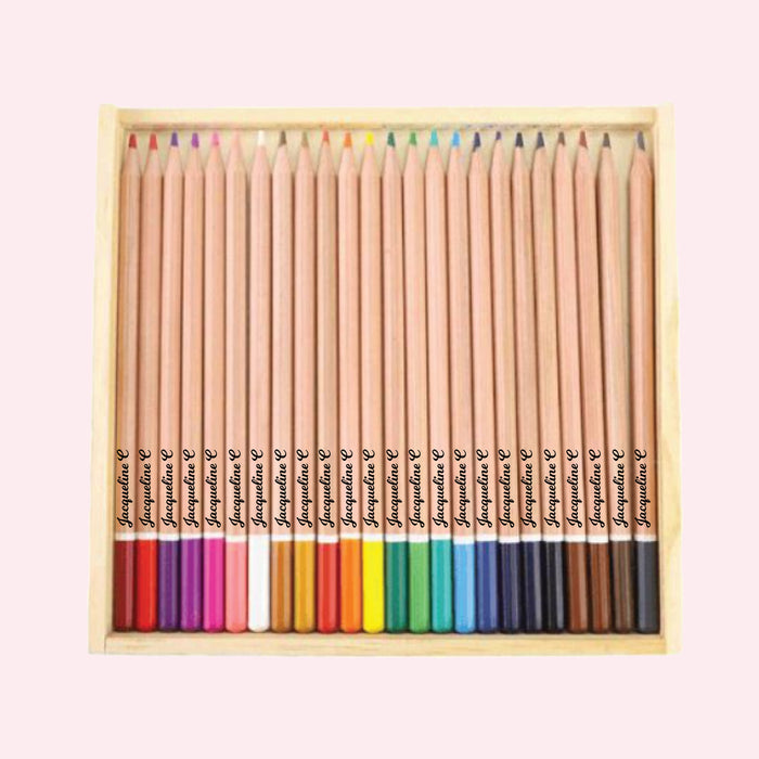 Personalised Pencils - 24 Pencils Set