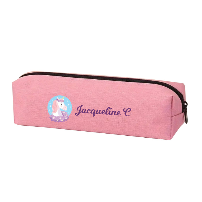 Pink Color Personalised Pencil Case