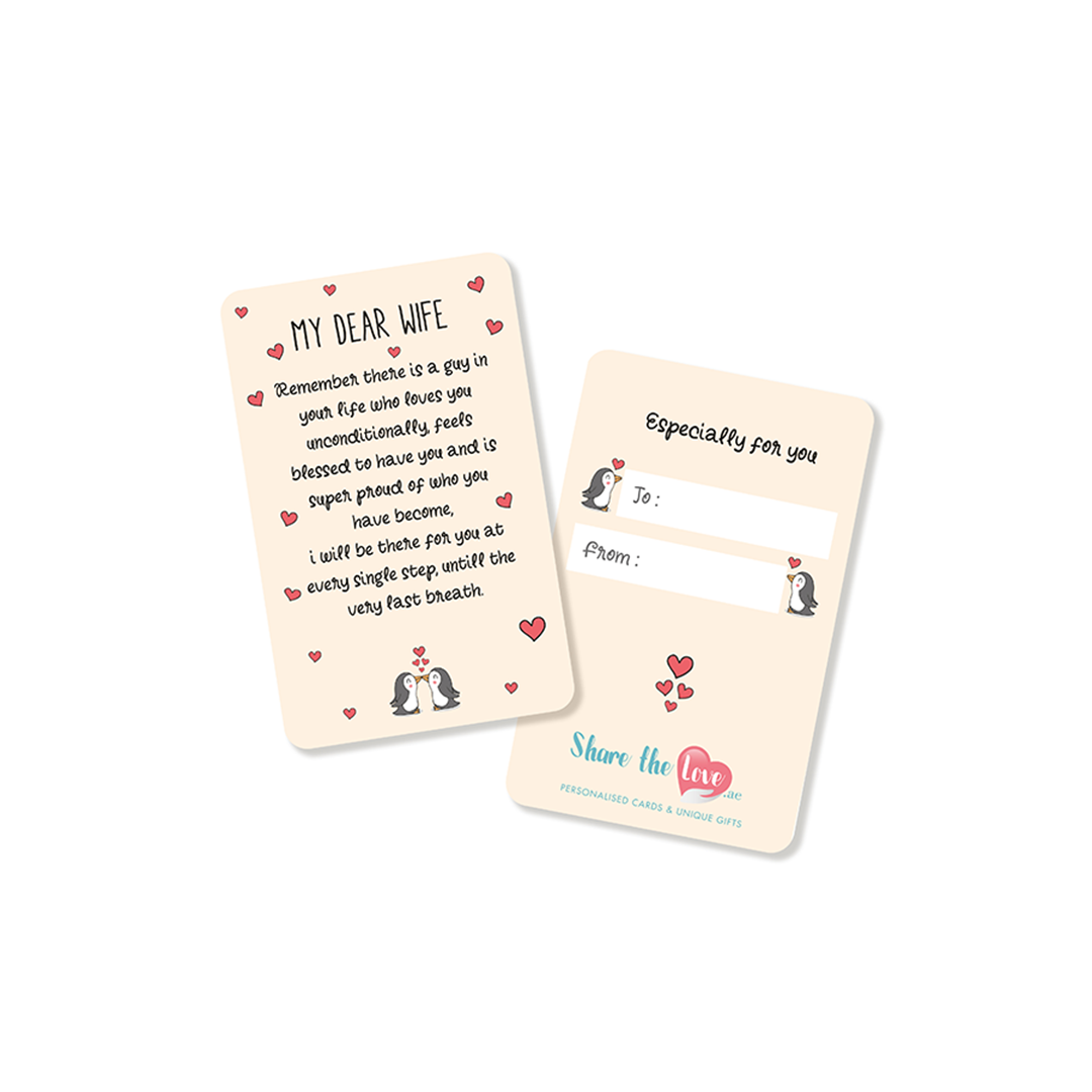 My Dear Wife , Affection Card