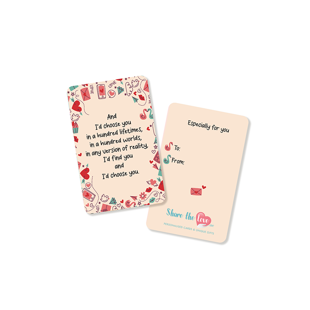 I'd Choose You , Affection Card