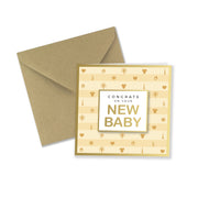Congrats On Your New Baby - Gold Foil Greeting Card