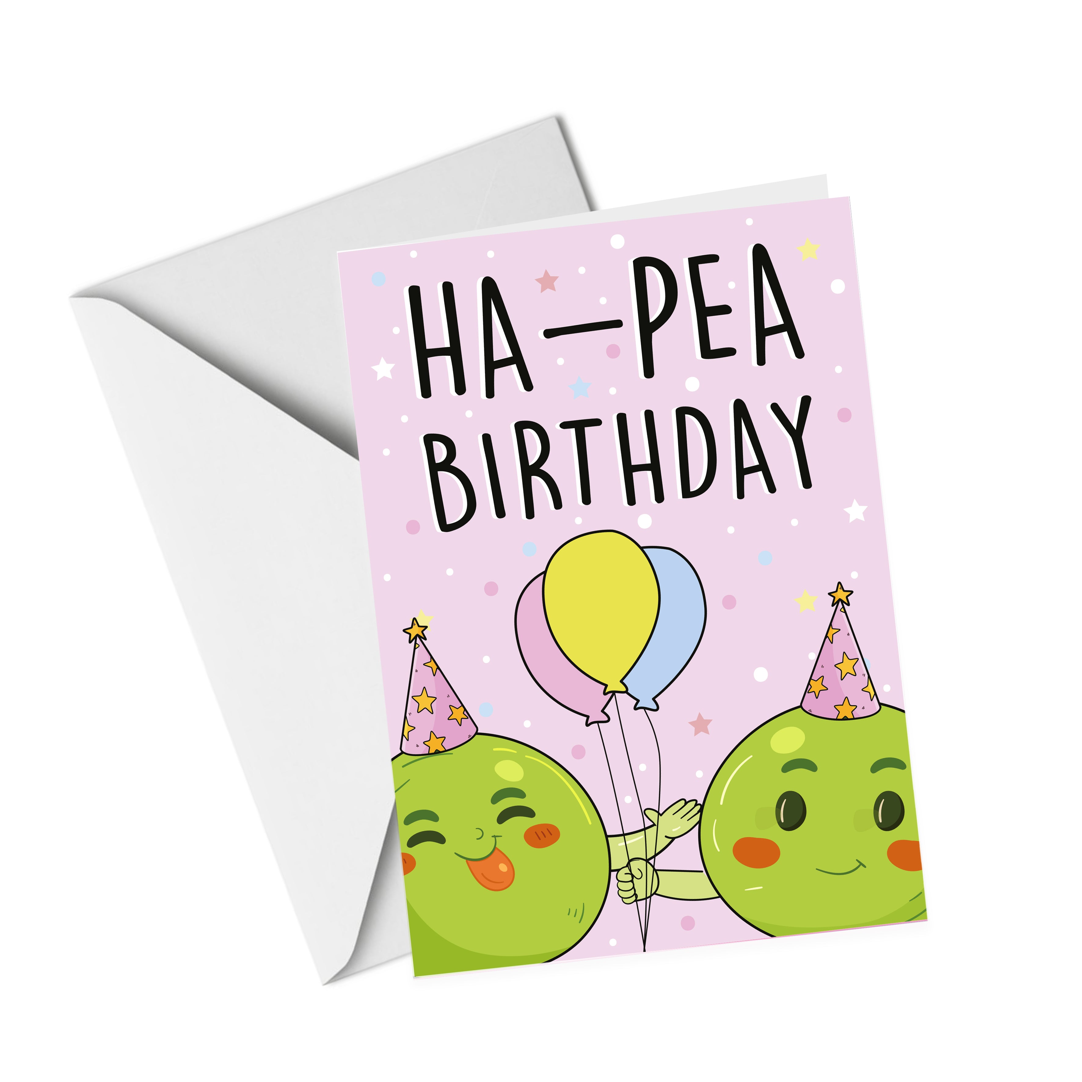 HA-PEA Birthday Greeting Card - UV Card