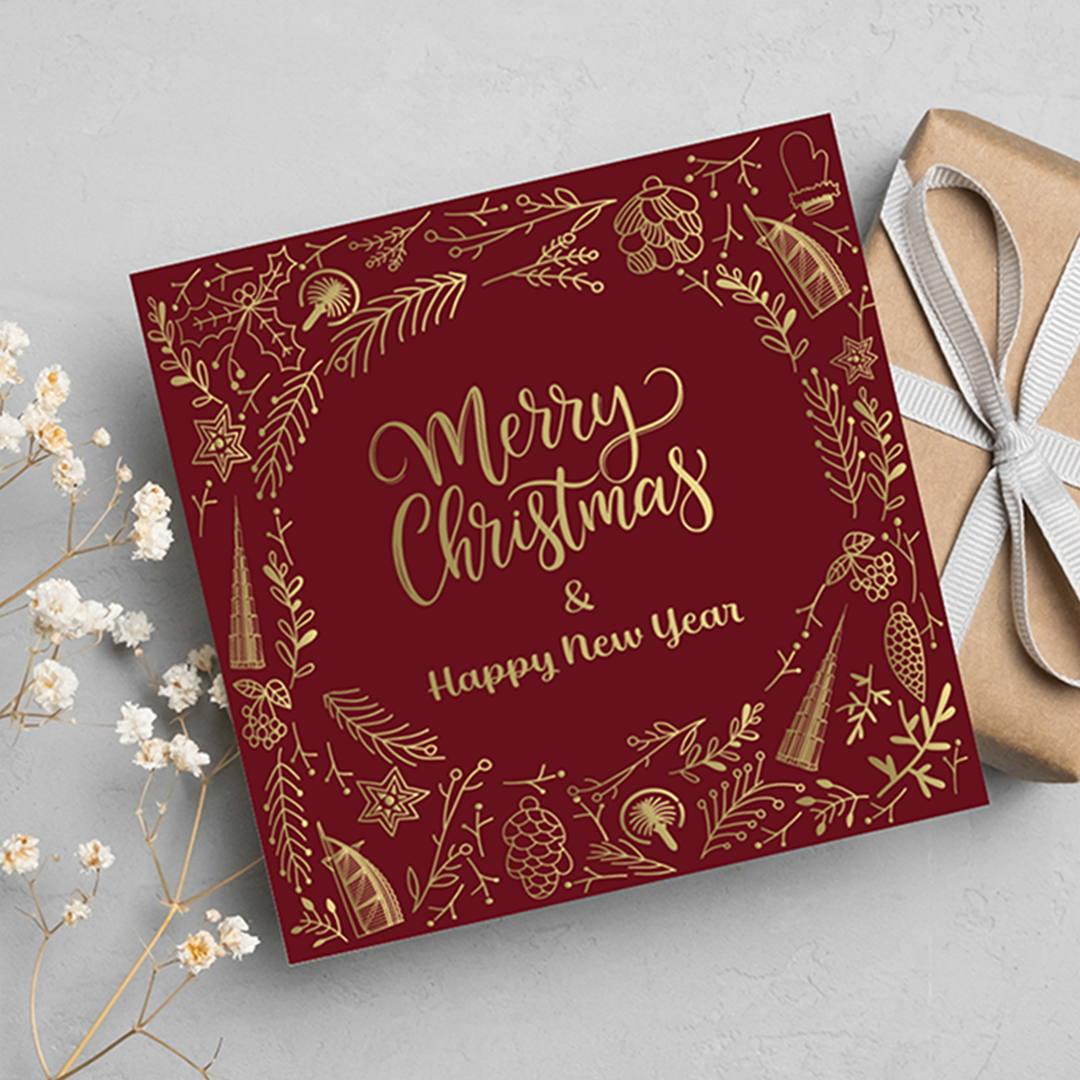 Merry Christmas & Happy New year | Red