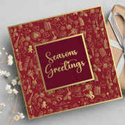 Seasons Greetings Card | Red