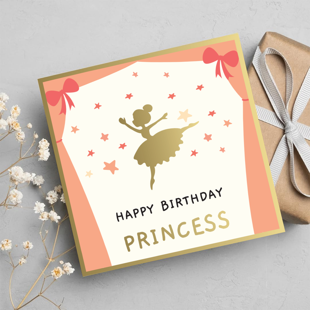 Happy Birthday Princess Greeting Card