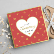 Happy Anniversary, My One & Only, Anniversary Gold Foil Greeting Card