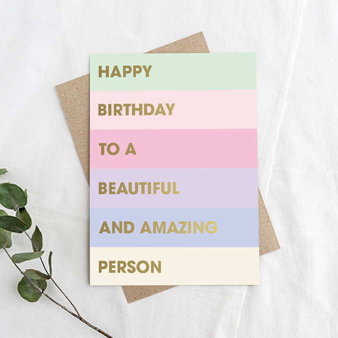 Happy birthday to an amazing person, Greeting Card