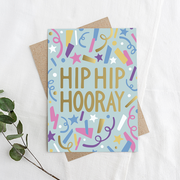 Hip hip hooray, Congratulations Greeting Card