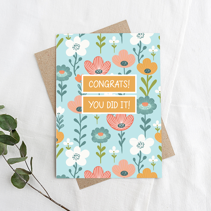Congrats! You did it, Greeting Card