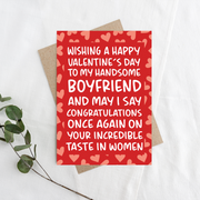 Happy Valentine's Boyfriend Greeting Card