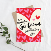Beautiful Girlfriend, Valentine's Greeting Card