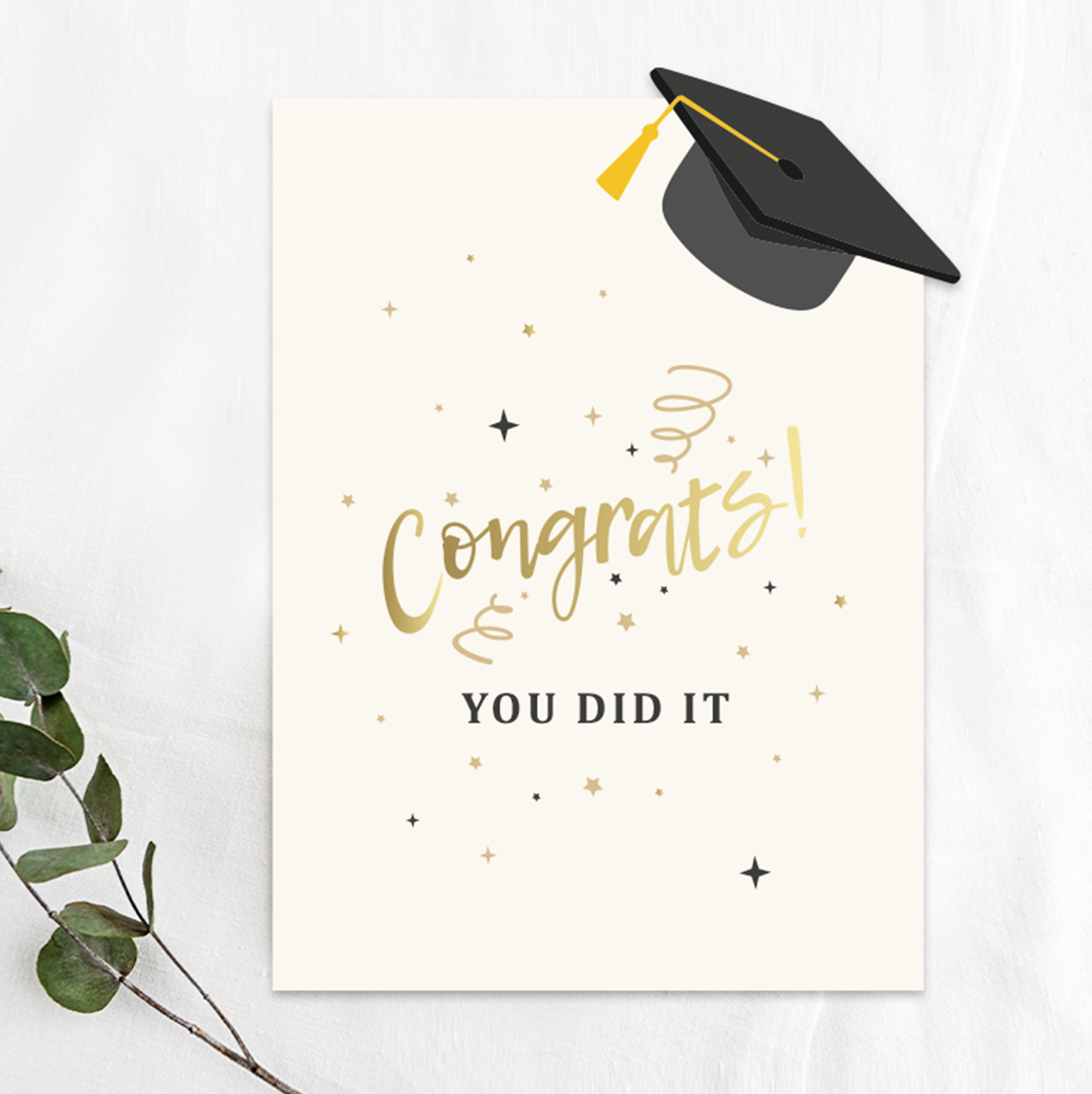 Congrats You Did It Grad Greeting Card