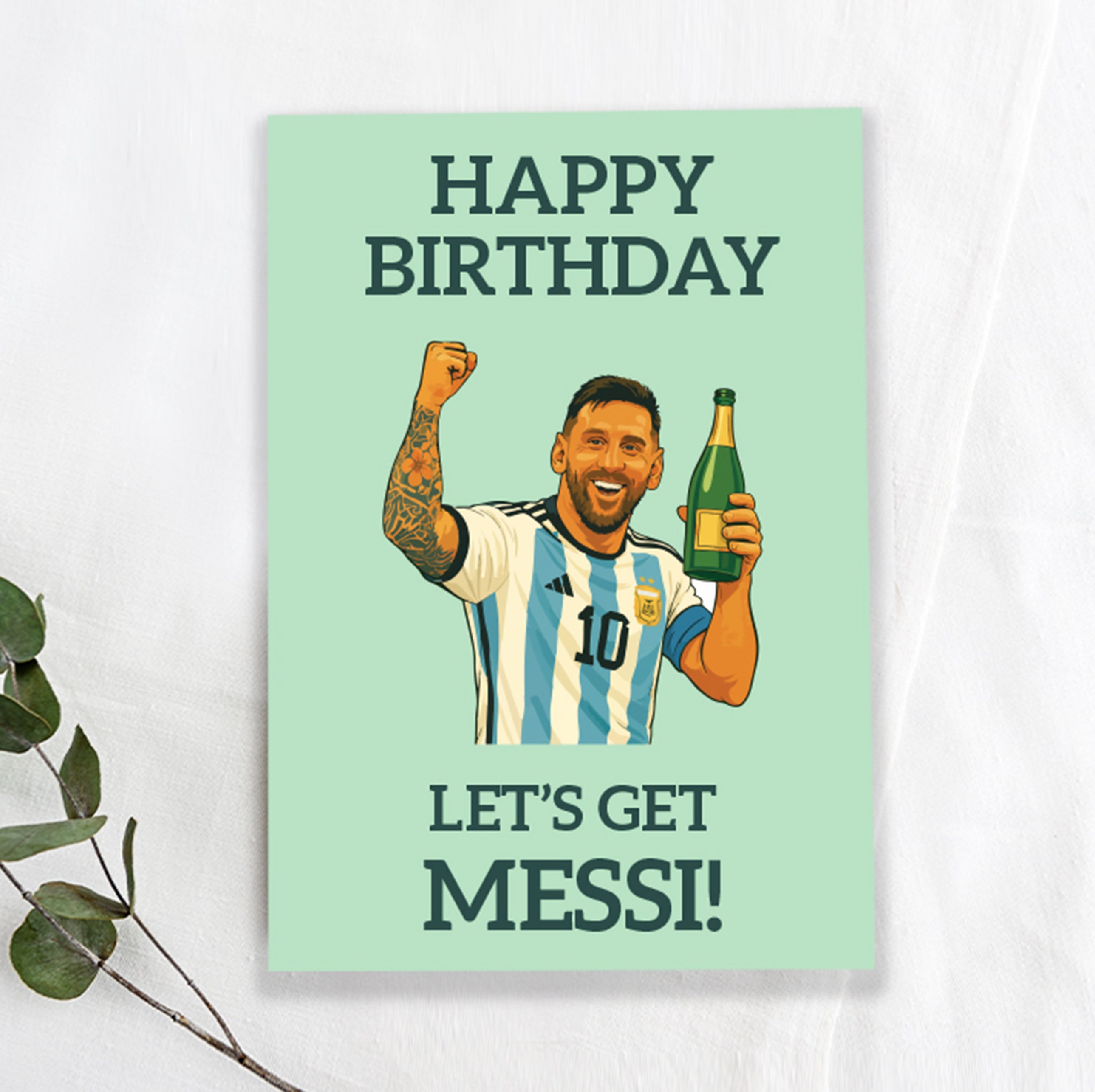 Happy Birthday, Messi, Greeting Card