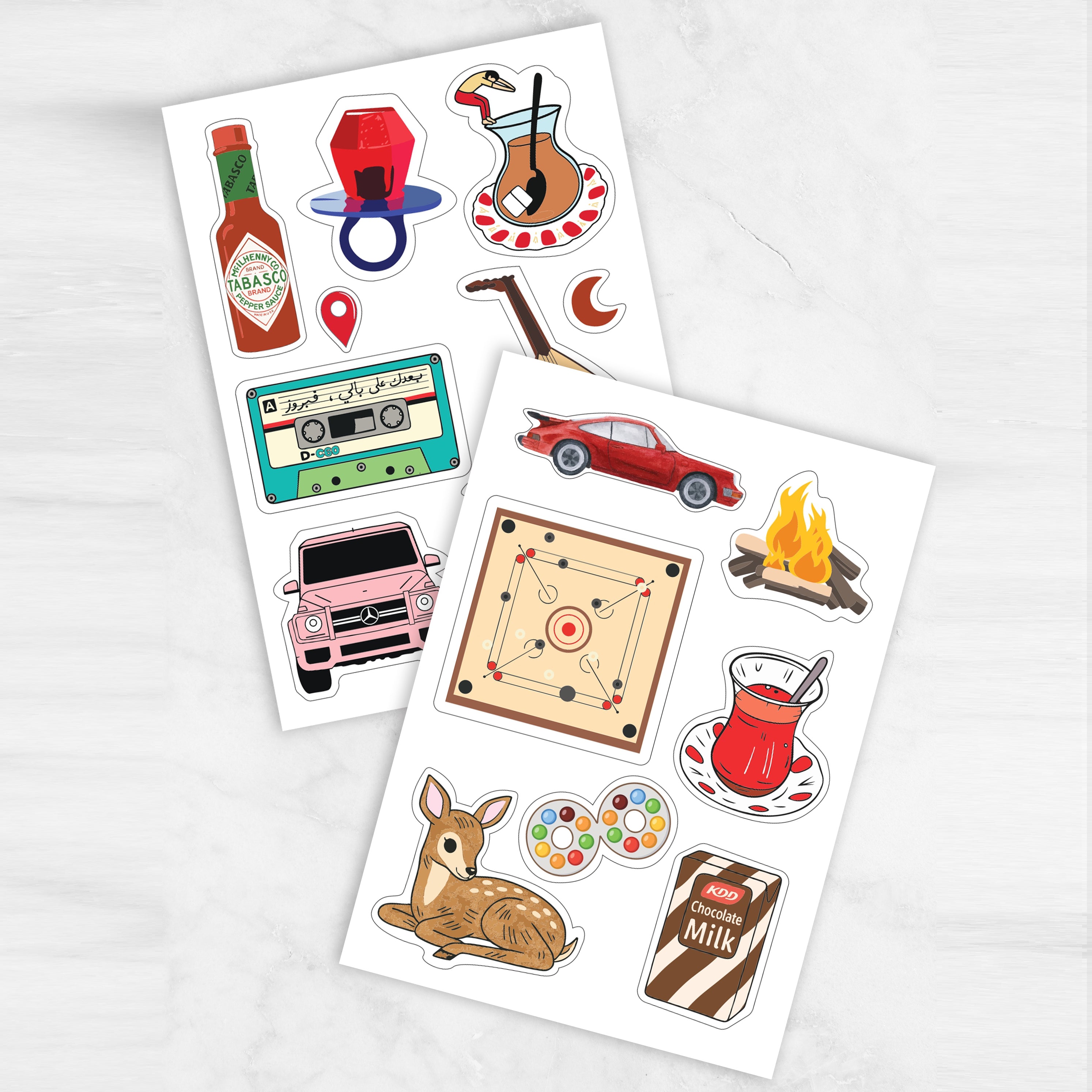 General UAE Winter Stickers, Pack of 2