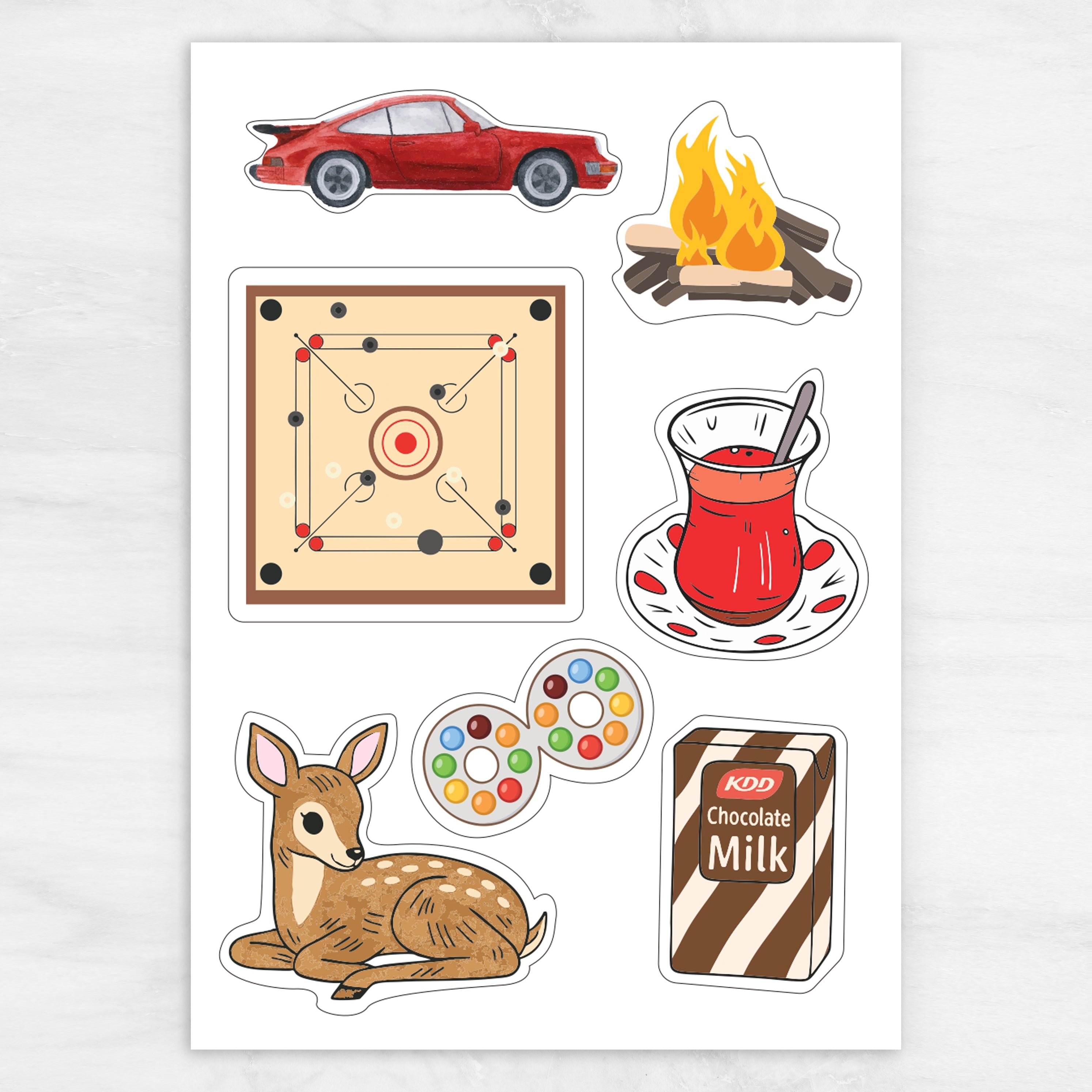 General UAE Winter Stickers, Pack of 2