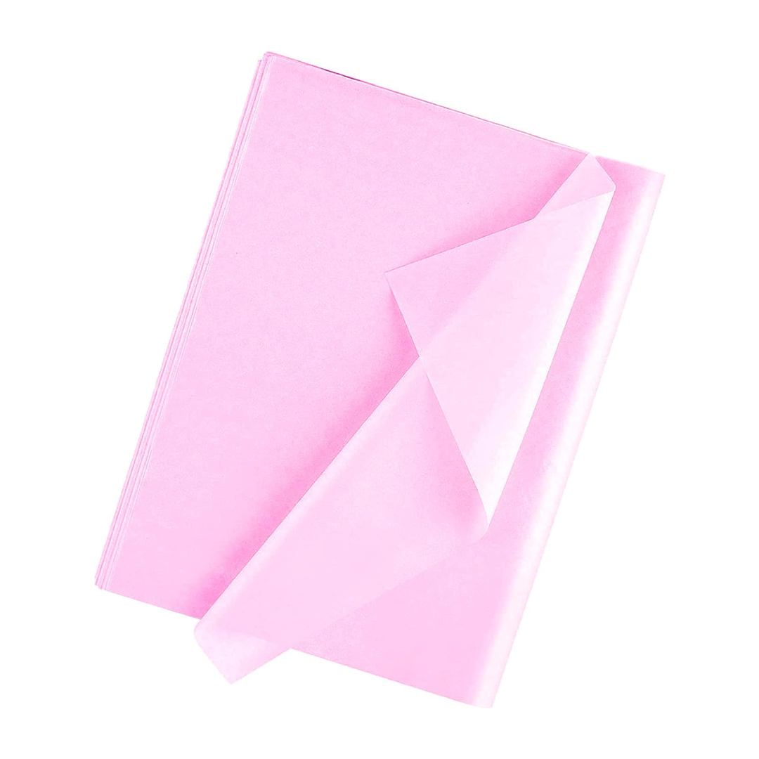 Pink Tissue Paper 20 Sheets – 50 x 70cm, 17gsm Acid-Free Wrap for Gifts