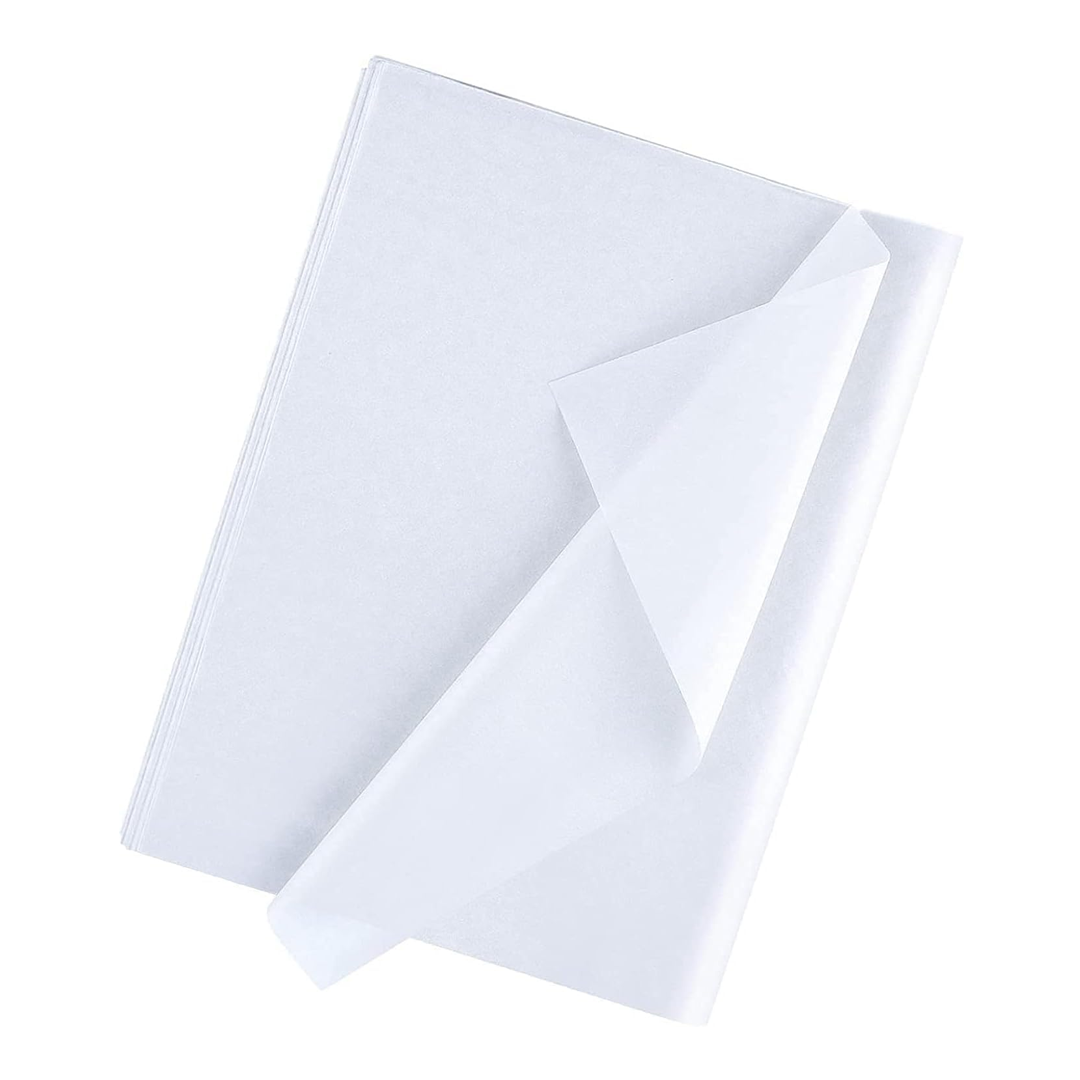 White Tissue Paper 20 Sheets – 50 x 70cm, 17gsm Acid-Free Wrap for Gifts