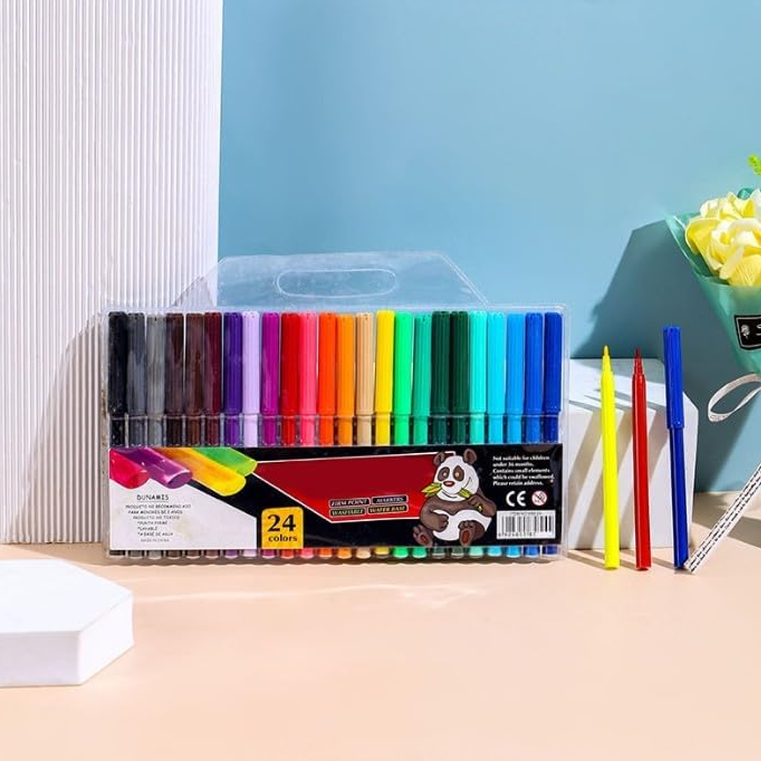 24 Color Smooth Blendable Ink Watercolor Pen Set