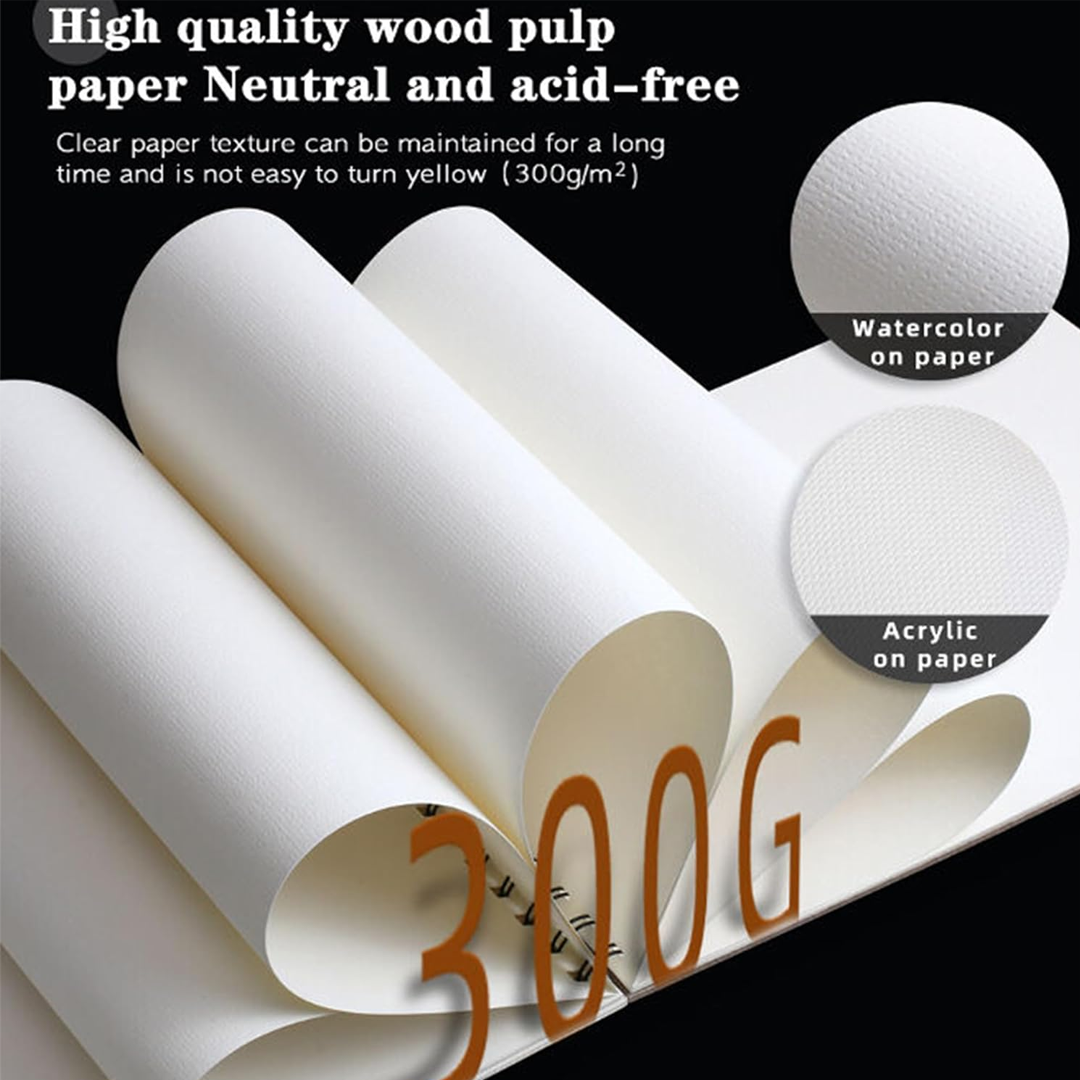 300 GSM A4 Watercolor Paper Pad