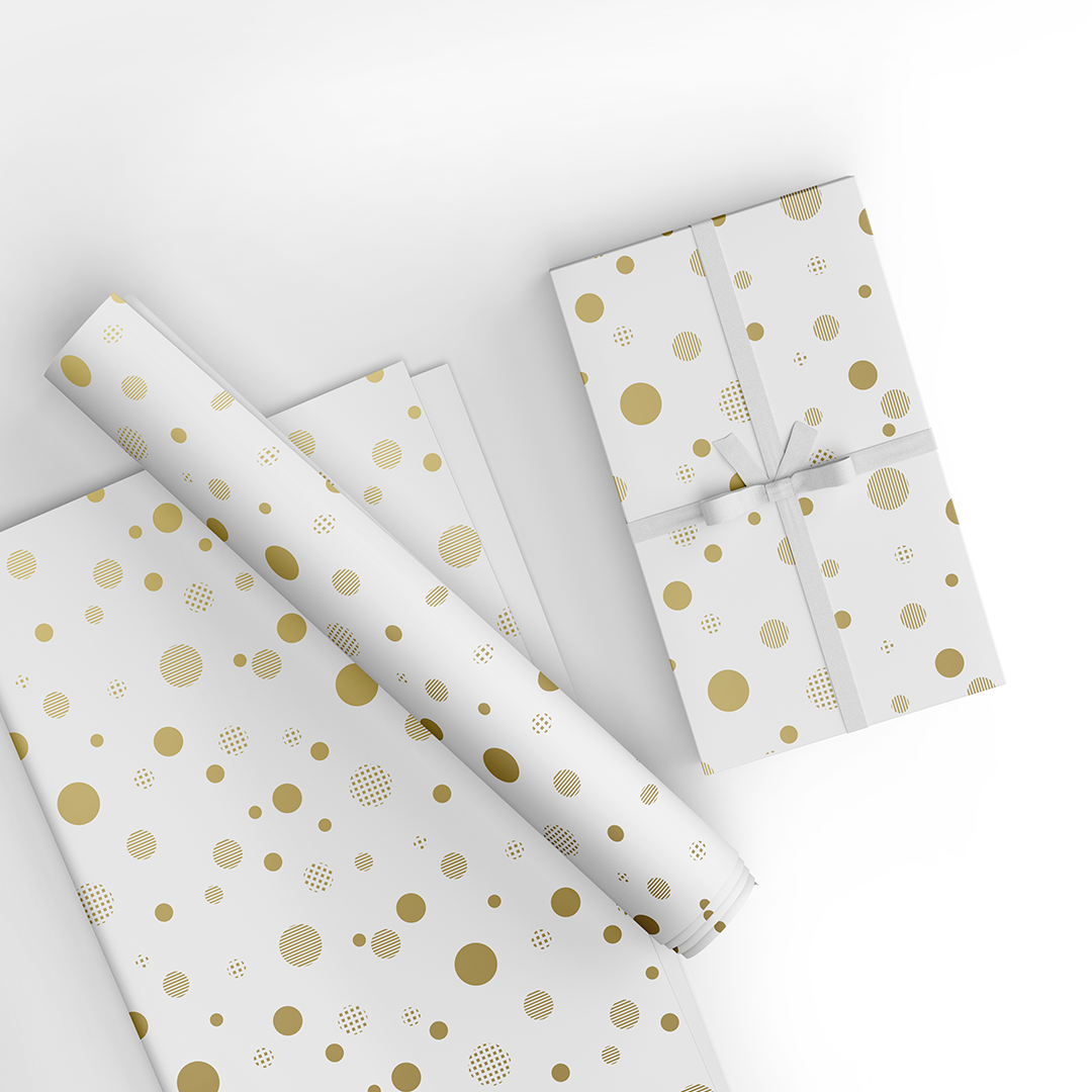 Gold Foil Wrapping Paper