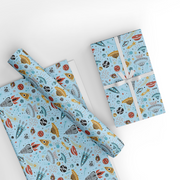 Blue Space Wrapping Paper